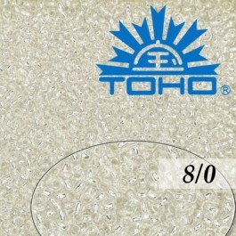 Toho Rokajl 8/0 Silver-Lined č.21 25g