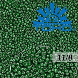 Toho Rokajl 11/0 Transparent Green Emerald č.939 8g