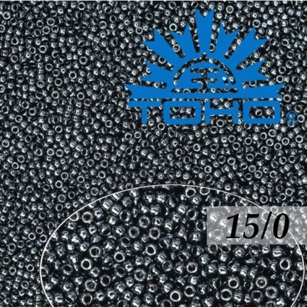 Toho Rokajl 15/0 - Metallic Hematite č.81 5g 