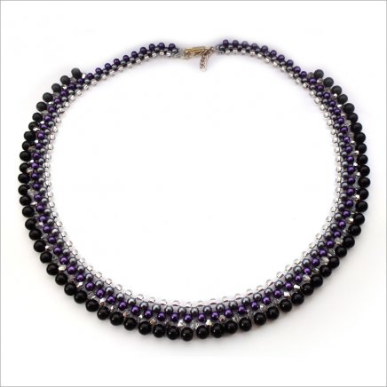 Náhrdelník Black-purple