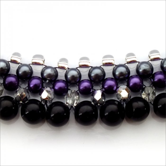 Náhrdelník Black-purple