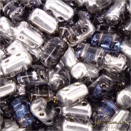 MATUBO™ Rulla - 3x5mm - Crystal/Heliotrope-H00030 - 10 g (R345)