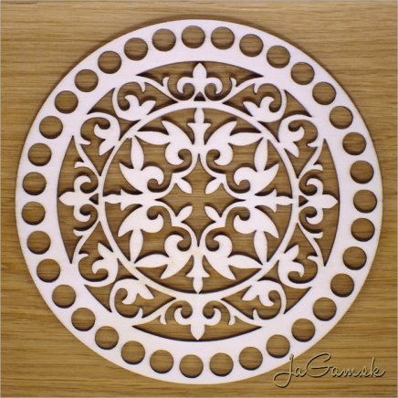 Dno na košík 16cm ornament (DK022)