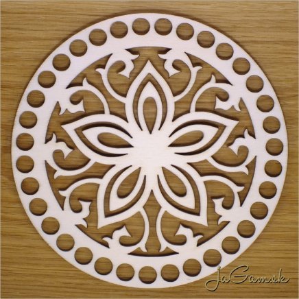 Dno na košík 16cm ornament (DK024)
