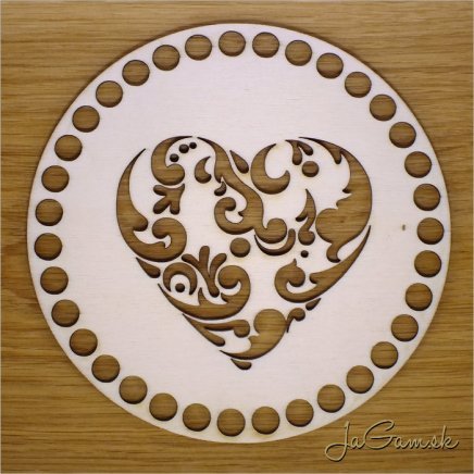 Dno na košík 16cm ornament (DK027)