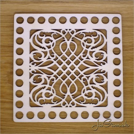 Dno na košík 16x16cm ornament (DK030)