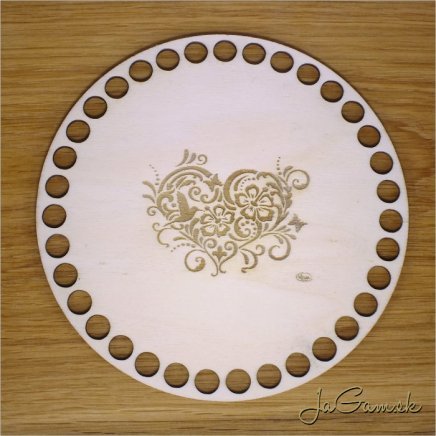 Dno na košík 16cm ornament (DK033)