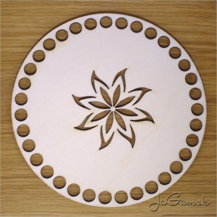 Dno na košík 16cm ornament (DK038)