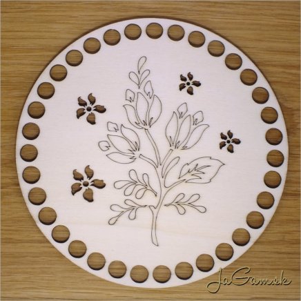 Dno na košík 16cm ornament (DK040)