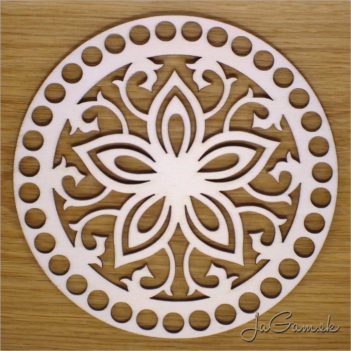 Dno na košík 16cm ornament (DK024)