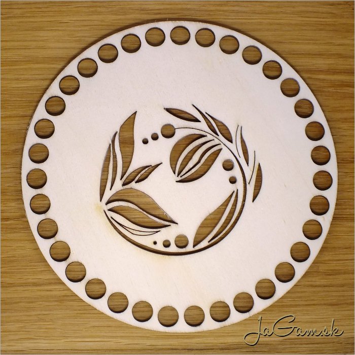 Dno na košík 16cm ornament (DK035)