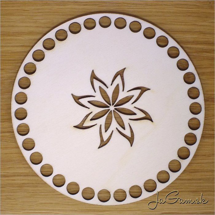 Dno na košík 16cm ornament (DK038)