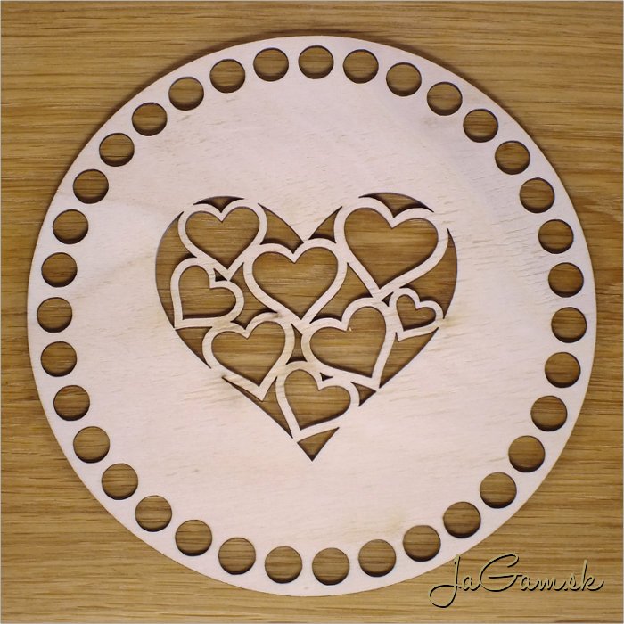 Dno na košík 16cm ornament (DK039)