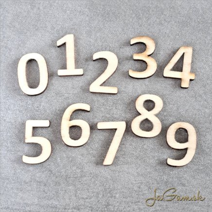 Drevené číslo 8cm (P25c8)