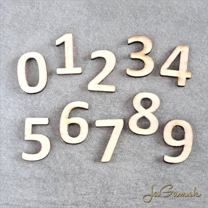 Drevené číslo 8cm (P25c8)