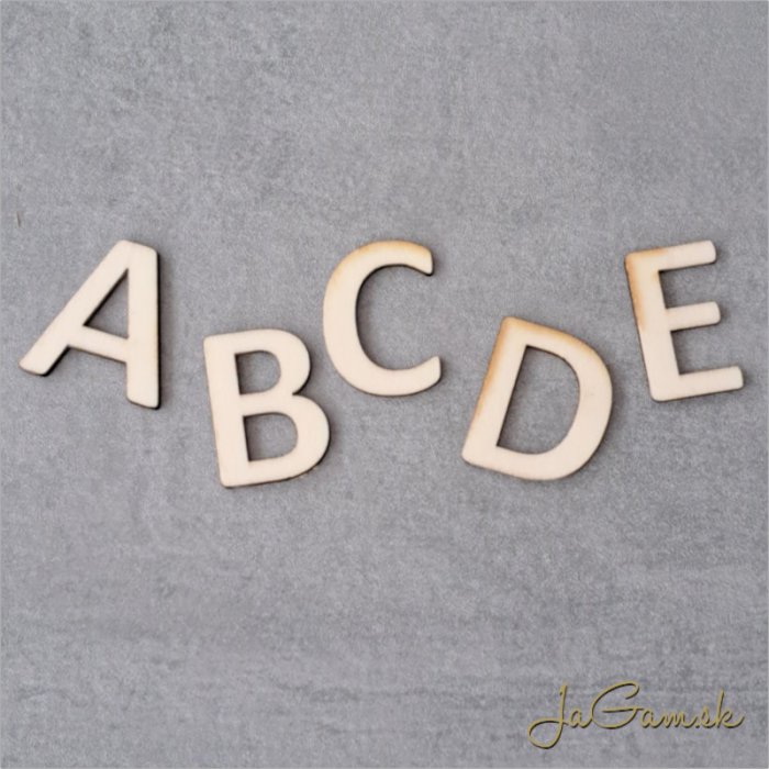 Drevené písmeno 8cm (P25pv8)