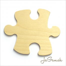 Drevený výrez Puzzle 9 cm 1ks