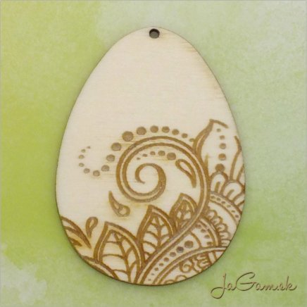 Drevený výrez - Veľkonočné vajíčko 7cm (vn2185)