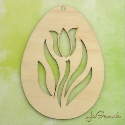 Drevený výrez - Veľkonočné vajíčko 7cm (vn2167)