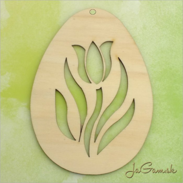 Drevený výrez - Veľkonočné vajíčko 7cm (vn2167)