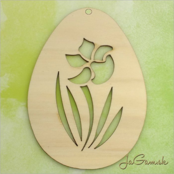 Drevený výrez - Veľkonočné vajíčko 7cm (vn2168)