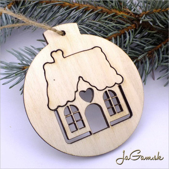 Vianočná ozdoba 8 cm 1 ks (dv1065)