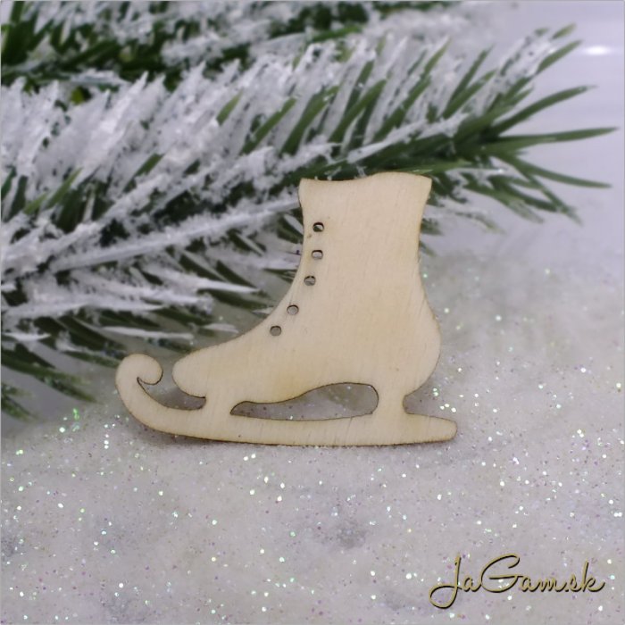 Drevený výrez - korčuľa 5ks (mdv0003)