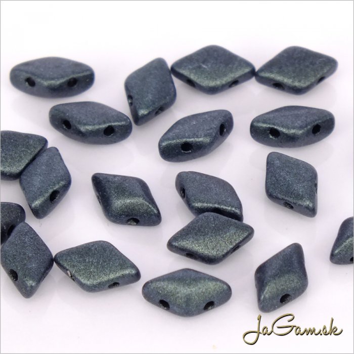 MATUBO™ GEMDUO - Metallic Suede Medium Blue/Green 23980/79052 - 20ks (GD122)