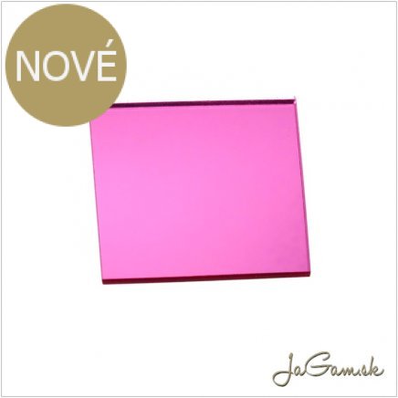 Zrkadlové plexisklo 3mm ružové 60x40cm(piacr01)