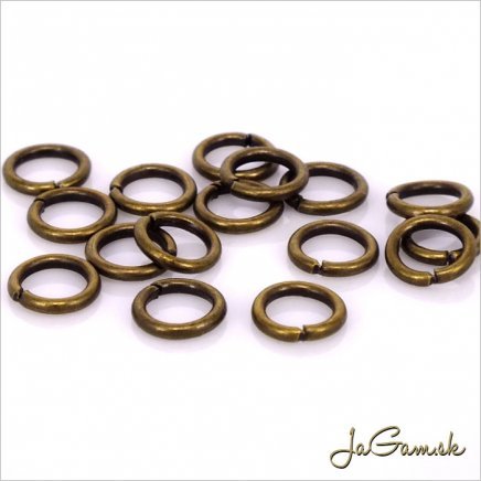 Spojovací krúžok 10 mm starobronz cca50 ks (SK0501)