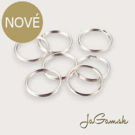 Krúžok na kľúče 30mm platina, 10ks (kl014)