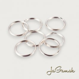 Krúžok na kľúče 30mm platina, 10ks (kl014)