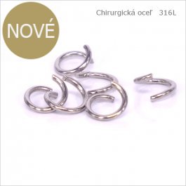 Spojovací krúžok 8x0,8mm CHIRURGICKÁ OCEĽ, cca 50ks (CH1609)