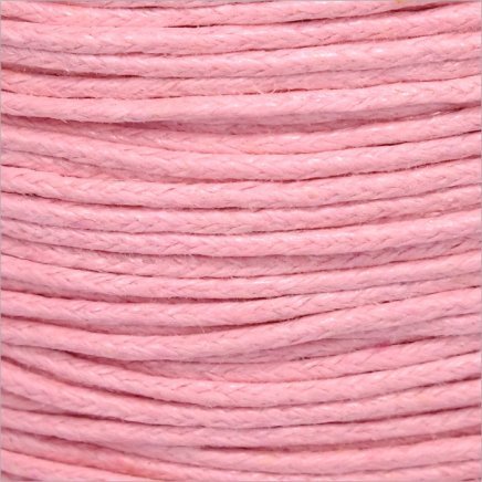 Voskovaná šnúrka 1mm, ružová - 1m (1301)