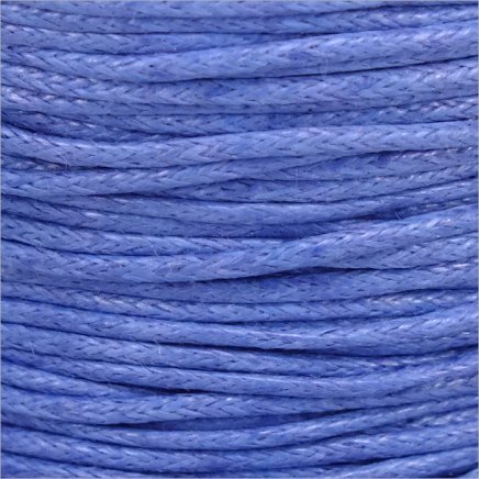 Voskovaná šnúrka 1mm, modrá - 1m (1302)