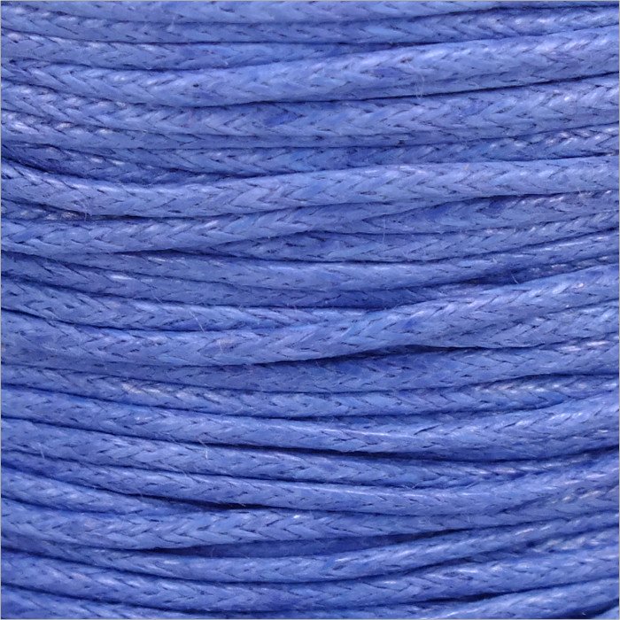 Voskovaná šnúrka 1mm, modrá - 1m (1302)