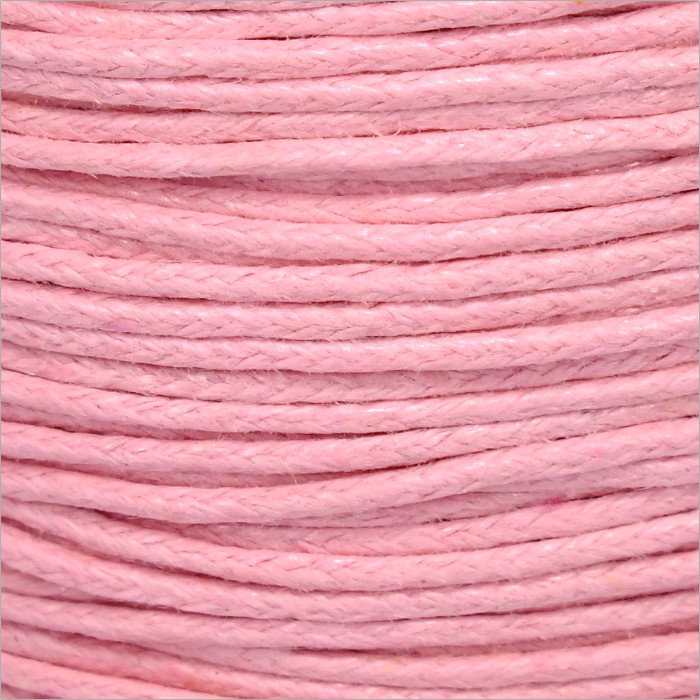 Voskovaná šnúrka 1mm, ružová - 1m (1301)