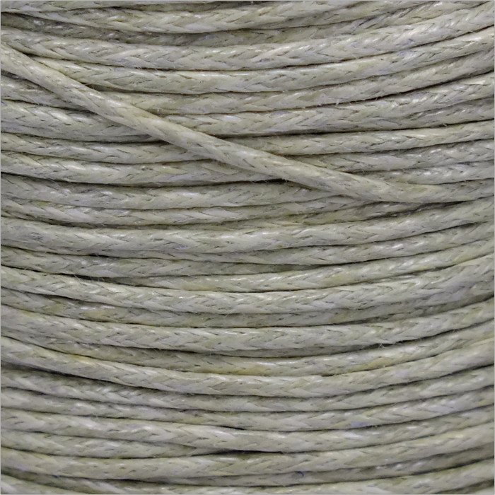 Voskovaná šnúrka 1mm, sivohnedá - 1m (1308)