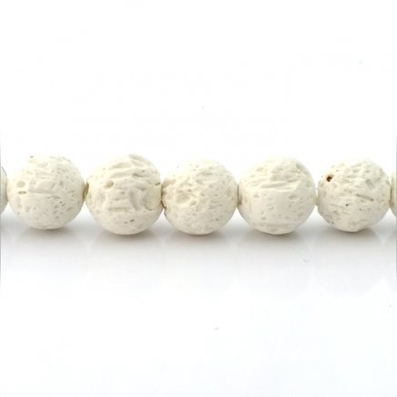 Minerál Láva 8mm, šnúra cca48ks (m142)