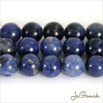 Minerál Sodalit 8mm, šnúra cca 46ks (m120)