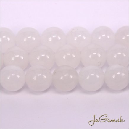 Minerál Nefrit 8mm, šnúra cca48ks (m148)