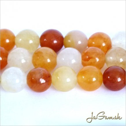 Minerál Nefrit 6mm, šnúra cca66ks (m151)