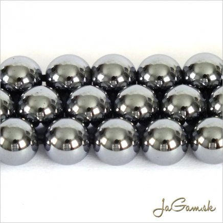 Minerál Terahertz 6mm, šnúra cca64ks (m179)