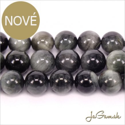 Minerál Sokolie oko 8mm, polšnúra cca24ks (m183)