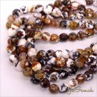 Minerál Achát 6mm, šnúra cca66ks (m174)