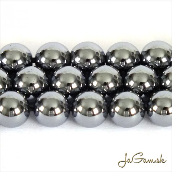 Minerál Terahertz 6mm, šnúra cca64ks (m179)