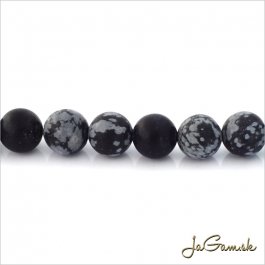 Minerál Obsidián 8mm 10ks (13726)