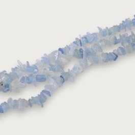 Minerál aquamarín zlomky, šnúra 40cm (min_zl17021)