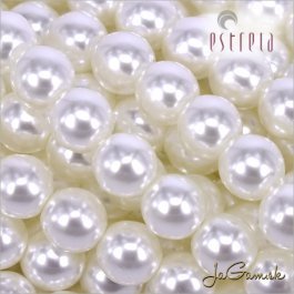 Voskované perly - ESTRELA - biela12025, veľkosť 12 mm, 8 ks (č.1)