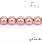 Voskované perly - ESTRELA - ružová svetlá 12175, veľkosť 6 mm, 20 ks (č.3)